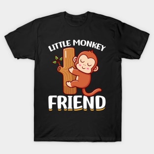 Little Monkey Friend I Monkey T-Shirt